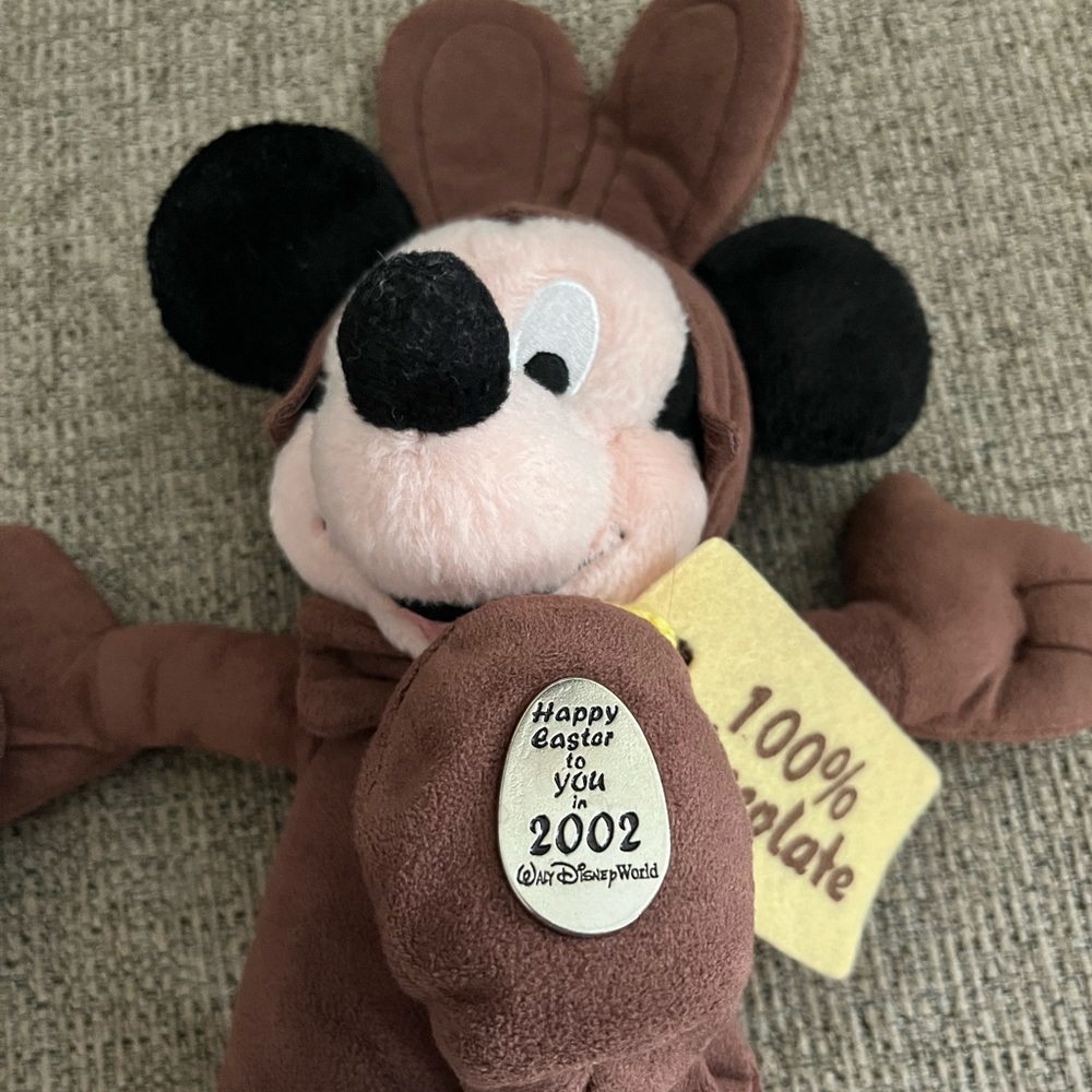 Walt Disney World Easter Mickey Mouse 2002 Bunny Plush - Picture 2 of 5